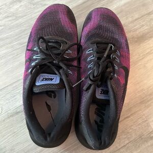 Nike Women's Pink and Black Running Shoes